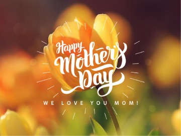 Yellow Tulip Mother's Day Church PowerPoint | Mothers Day PowerPoints