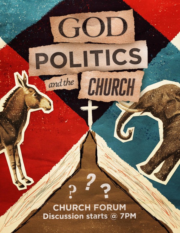God, Politics, and the Church Flyer Template