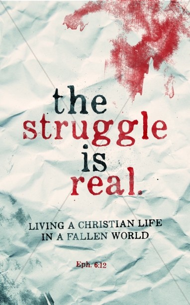 The Struggle Is Real Church Bulletin Thumbnail Showcase