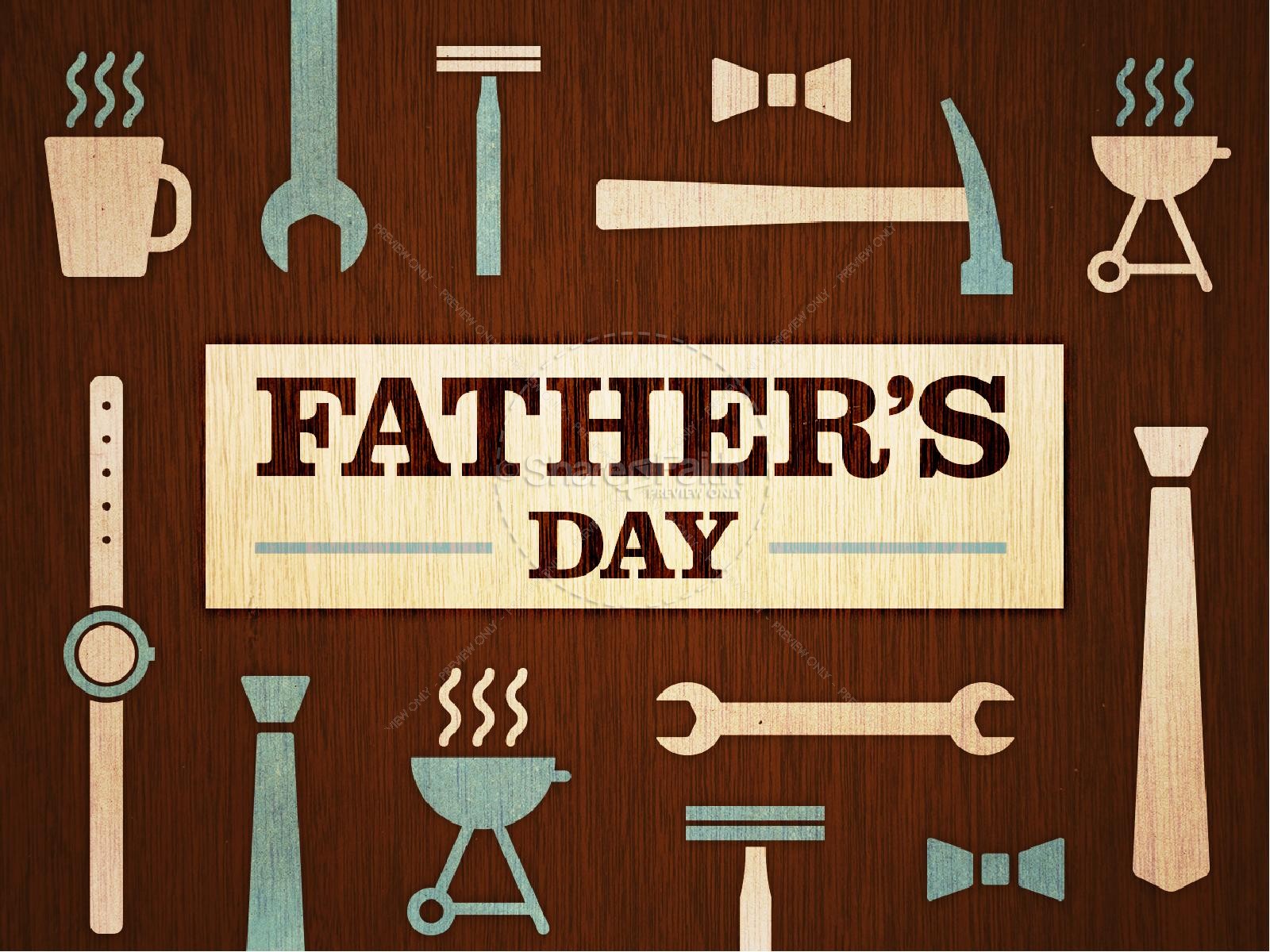 Father's Day Tools and Gear Church PowerPoint Thumbnail 1