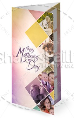 Celebrating Mother's Day Church Trifold Bulletin Thumbnail Showcase