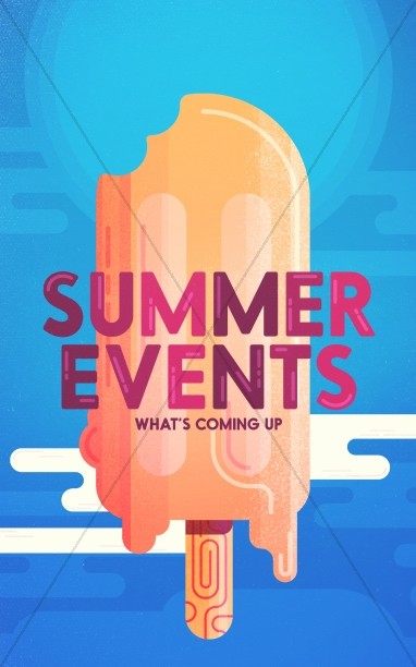 Church Summer Events Bulletin Thumbnail Showcase