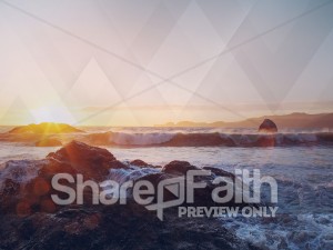 Ocean Waves Worship Background | Worship Backgrounds