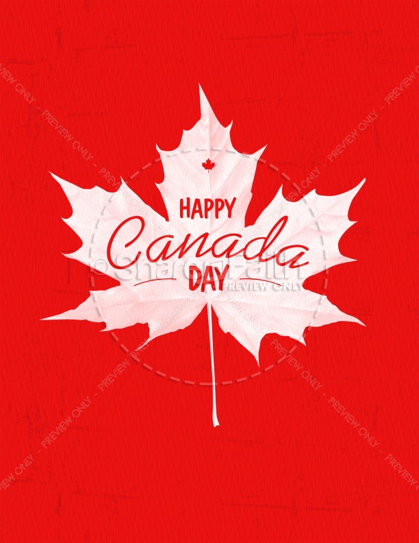 Happy Canada Day Church Flyer Thumbnail Showcase