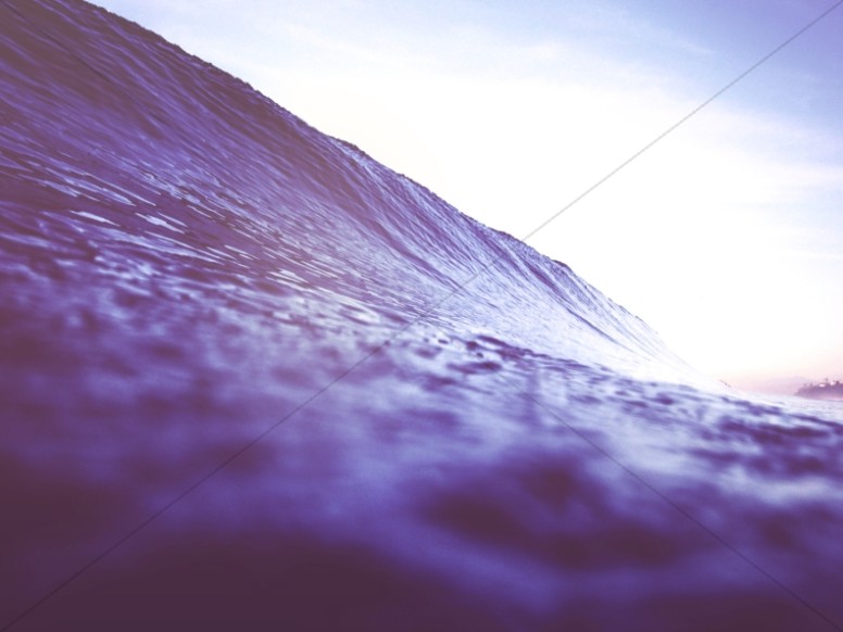 Rising Waves Ocean Worship Background Thumbnail Showcase