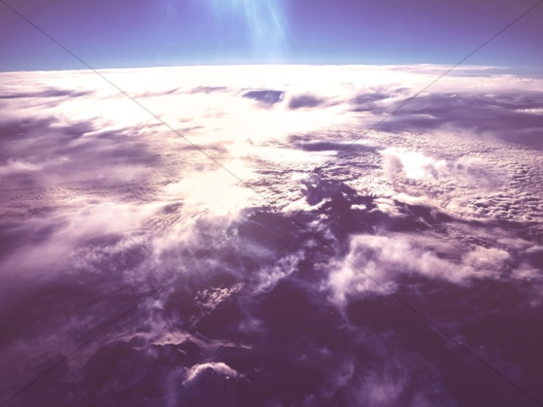 Clouds over Planet Earth Worship Background