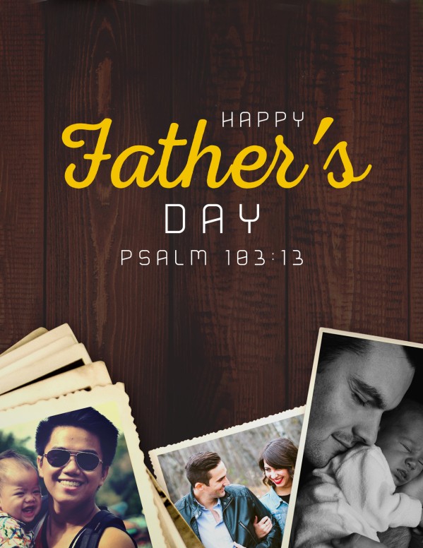 Father's Day Photo Church Flyer