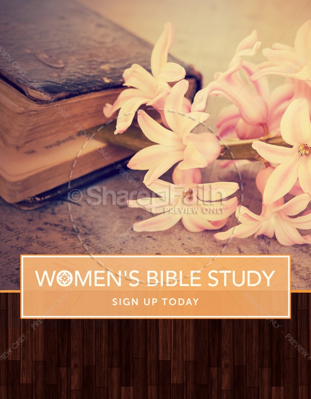 Women's Bible Study Ministry Flyer Thumbnail Showcase