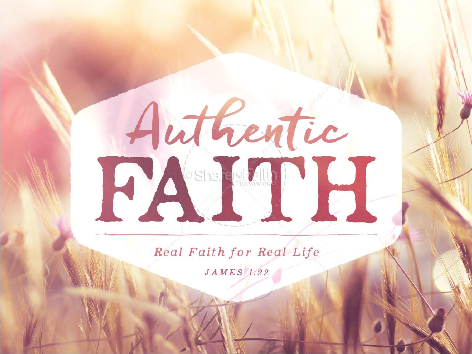Authentic Faith Church PowerPoint Thumbnail 1