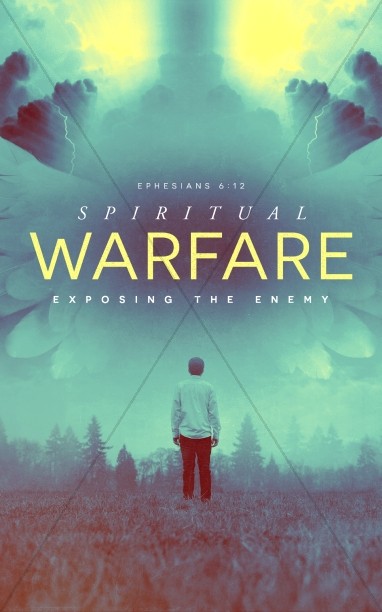 Spiritual Warfare Church Bulletin Cover Thumbnail Showcase