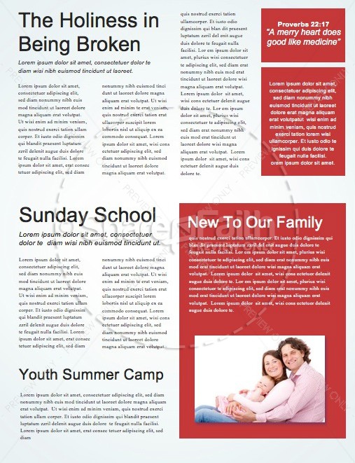 Your Work Matters Church Newsletter Template | page 2