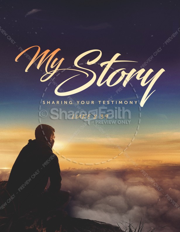 My Story Church Flyer Thumbnail Showcase