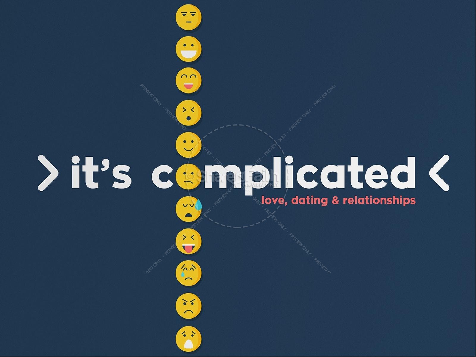 It's Complicated Relationships Church PowerPoint | slide 1