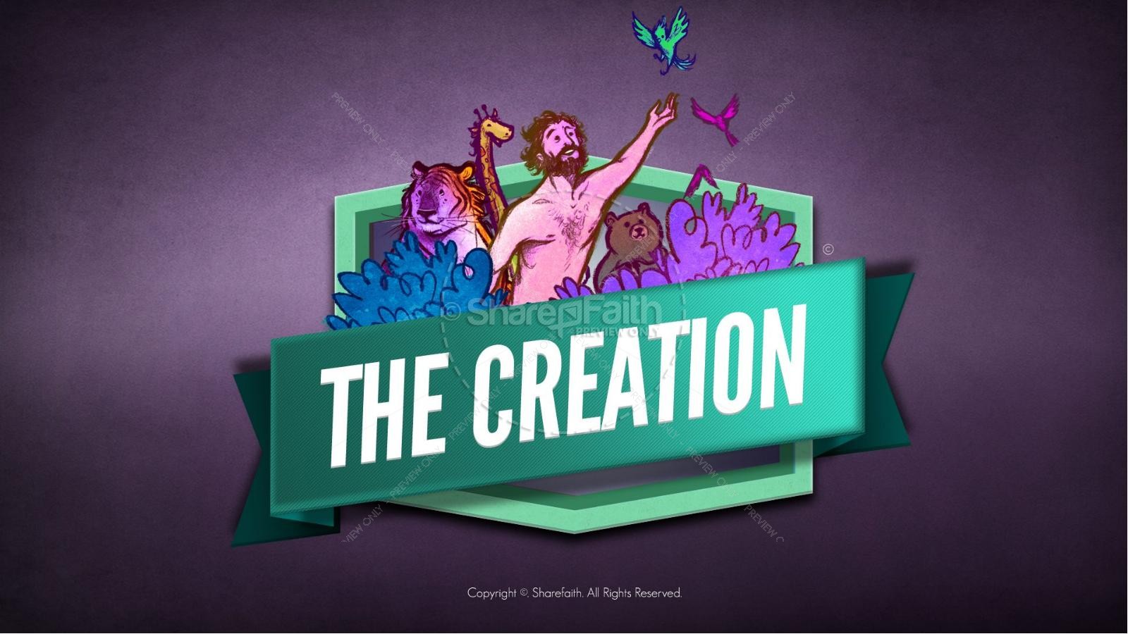 The Creation Story Kids Bible Lesson | slide 1