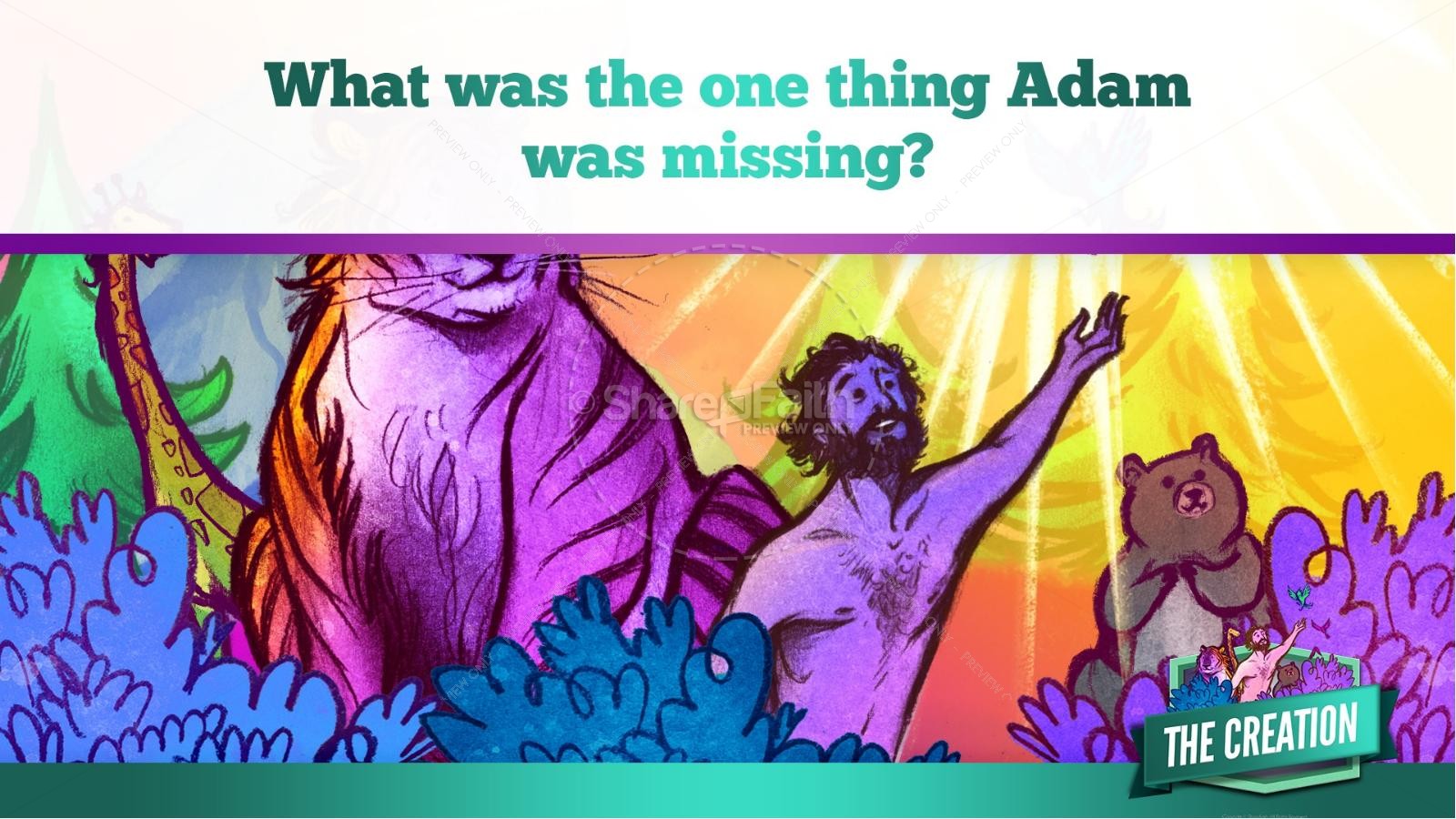 The Creation Story Kids Bible Lesson | slide 25