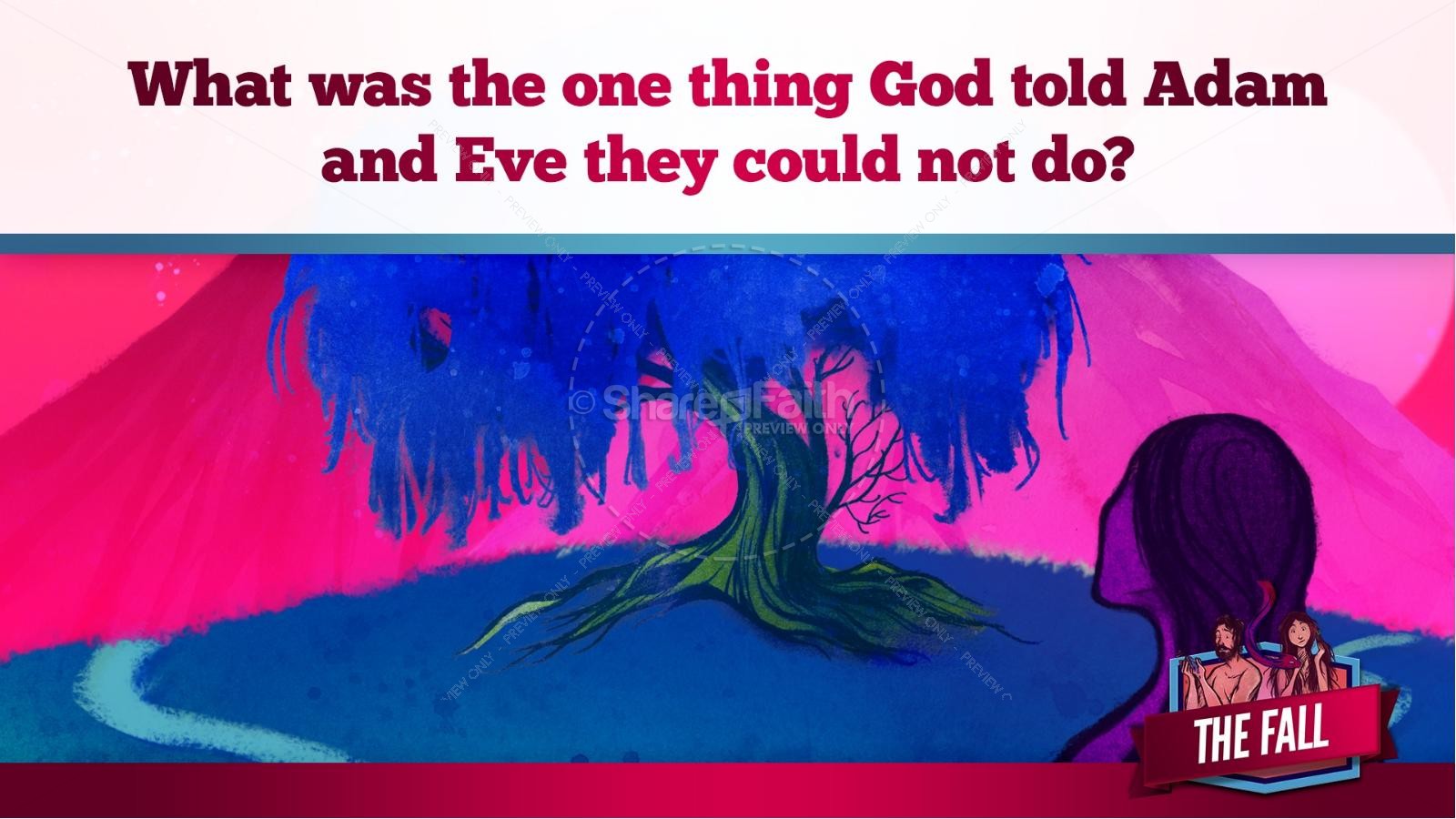 The Fall Of Man Genesis 3 Kids Bible Story