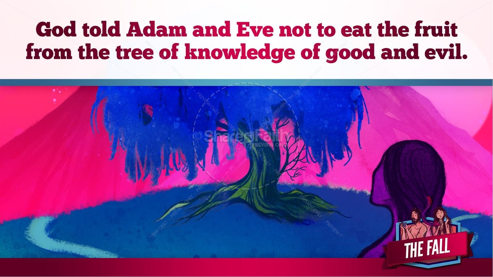 The Fall Of Man Genesis 3 Kids Bible Story | slide 13