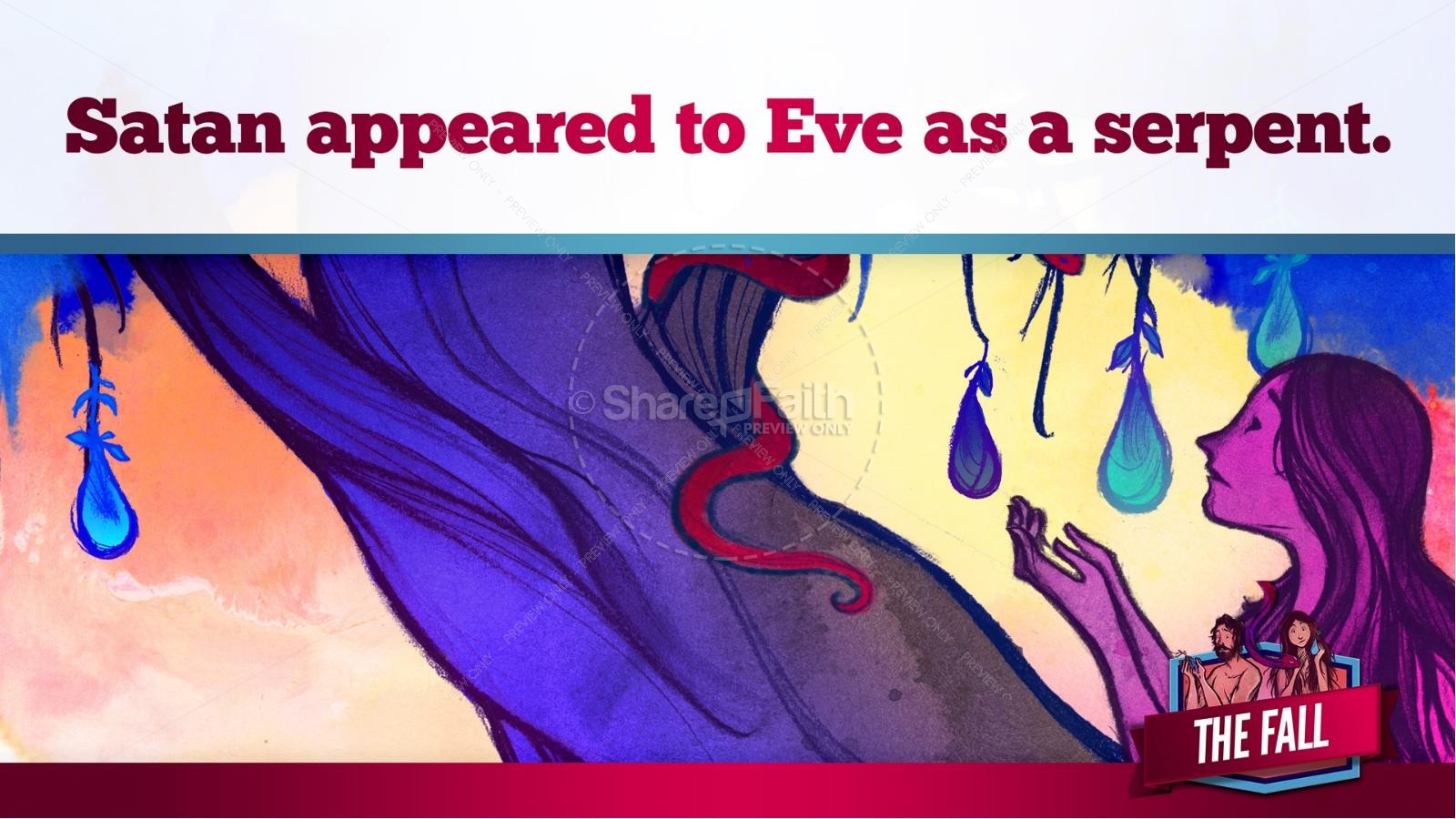 The Fall Of Man Genesis 3 Kids Bible Story | slide 17