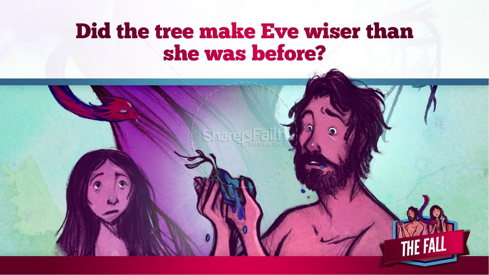 The Fall Of Man Genesis 3 Kids Bible Story | slide 26