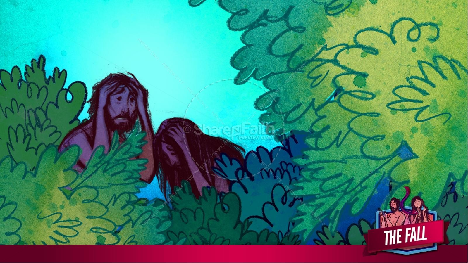 The Fall Of Man Genesis 3 Kids Bible Story | slide 27