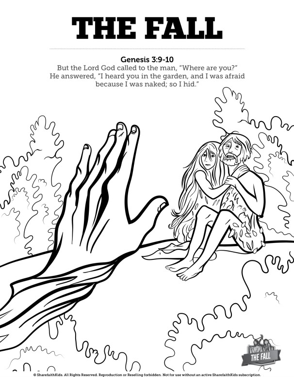 The Fall Of Man Genesis 3 Bible Coloring Pages Thumbnail Showcase