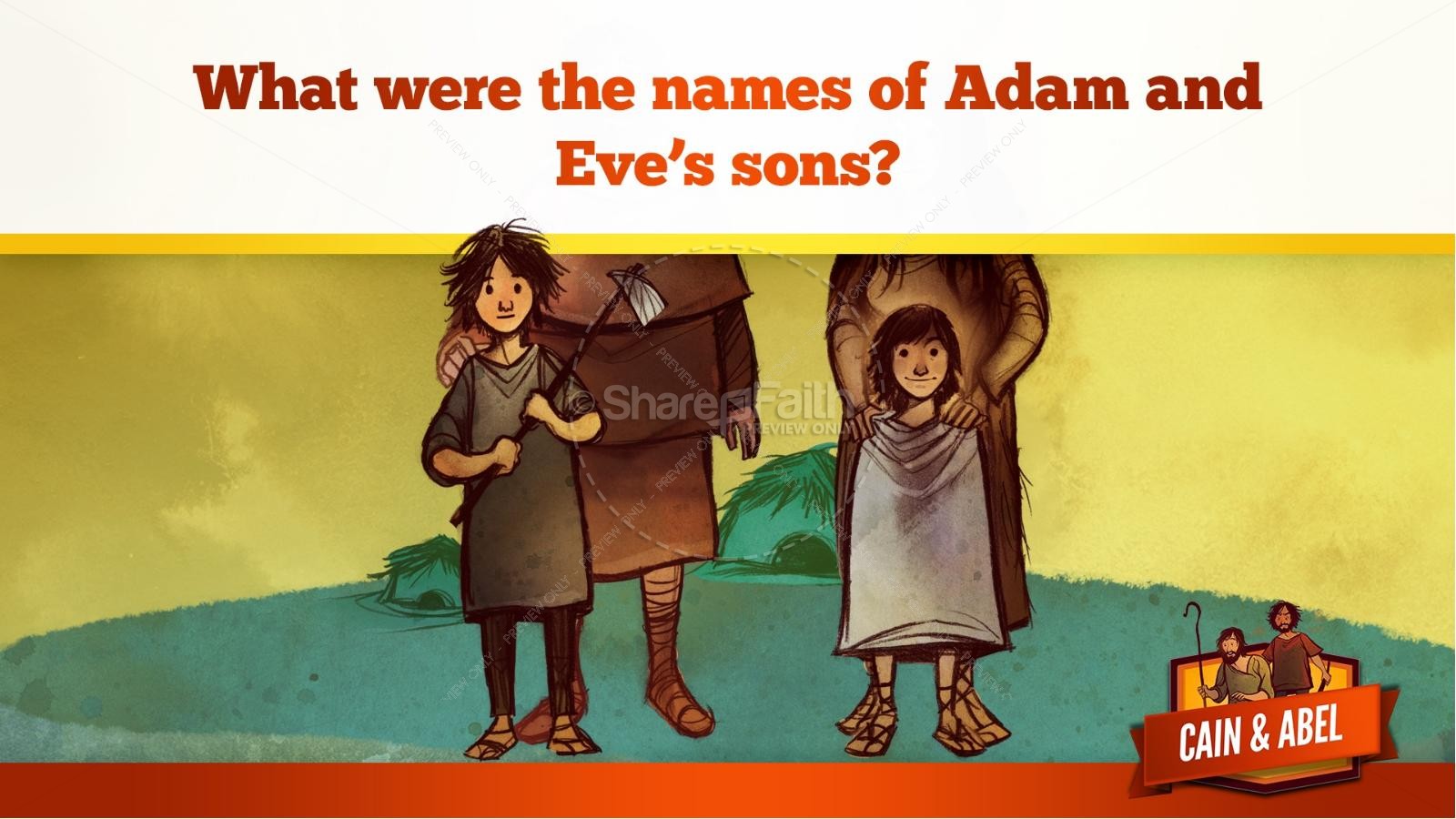 Cain And Able Kids Bible Lesson