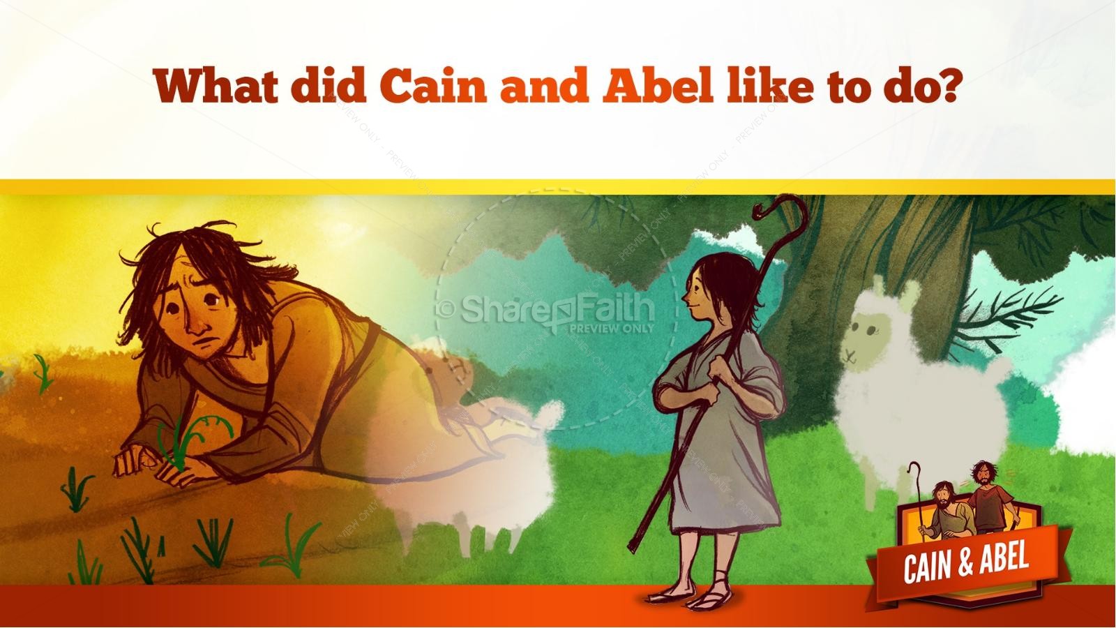 Cain And Able Kids Bible Lesson | slide 19