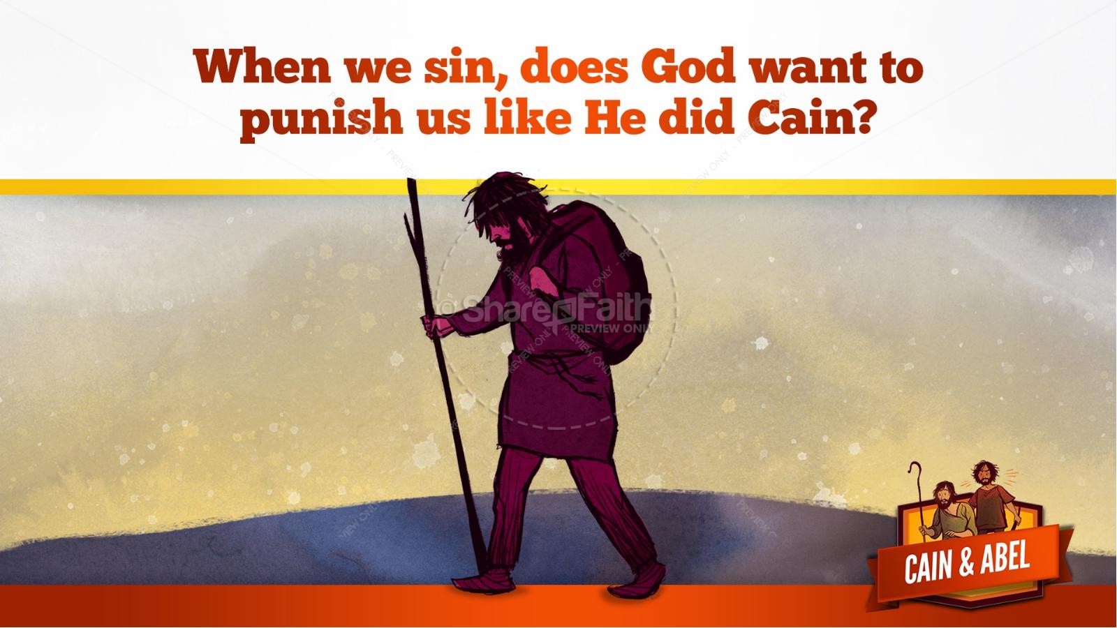 Cain And Able Kids Bible Lesson | slide 33