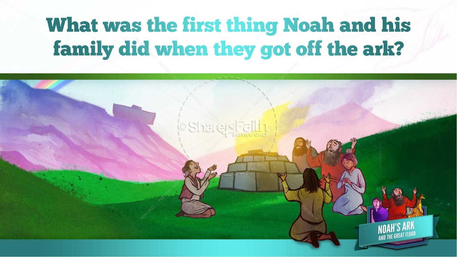 Noah's Ark Kids Bible Lesson Thumbnail 50