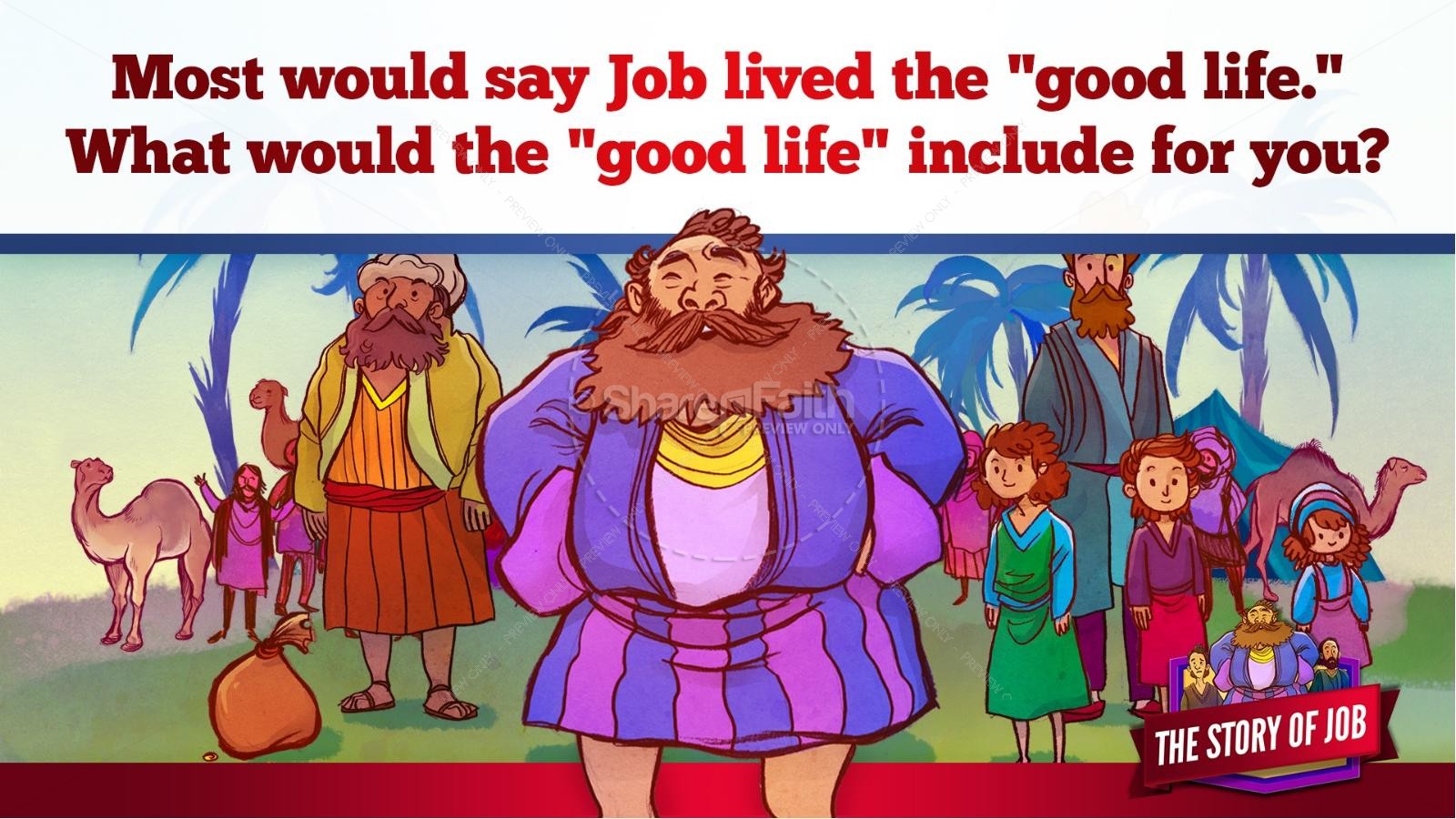 The Story of Job Kids Bible Lesson | slide 14