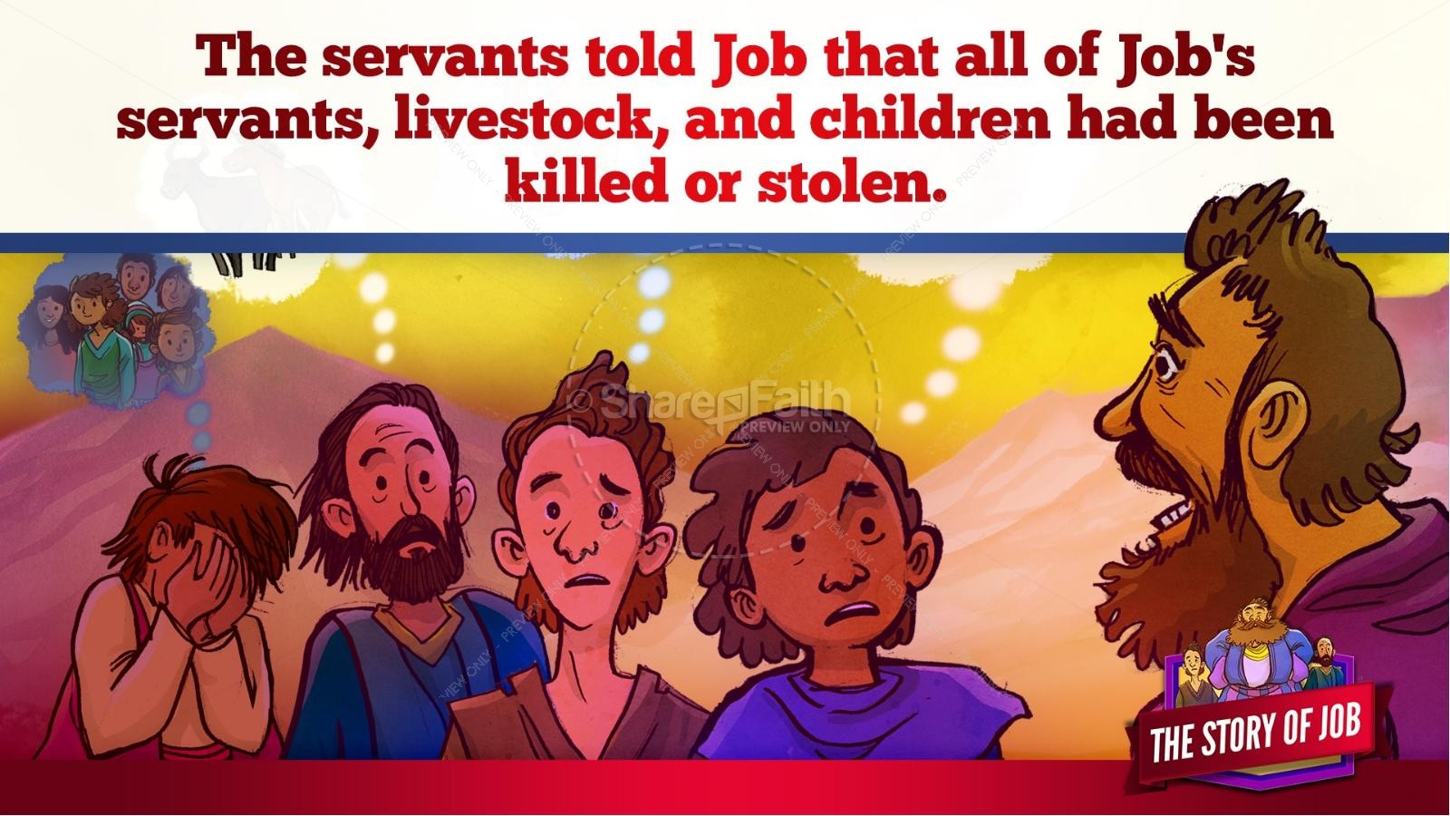 The Story of Job Kids Bible Lesson | slide 21