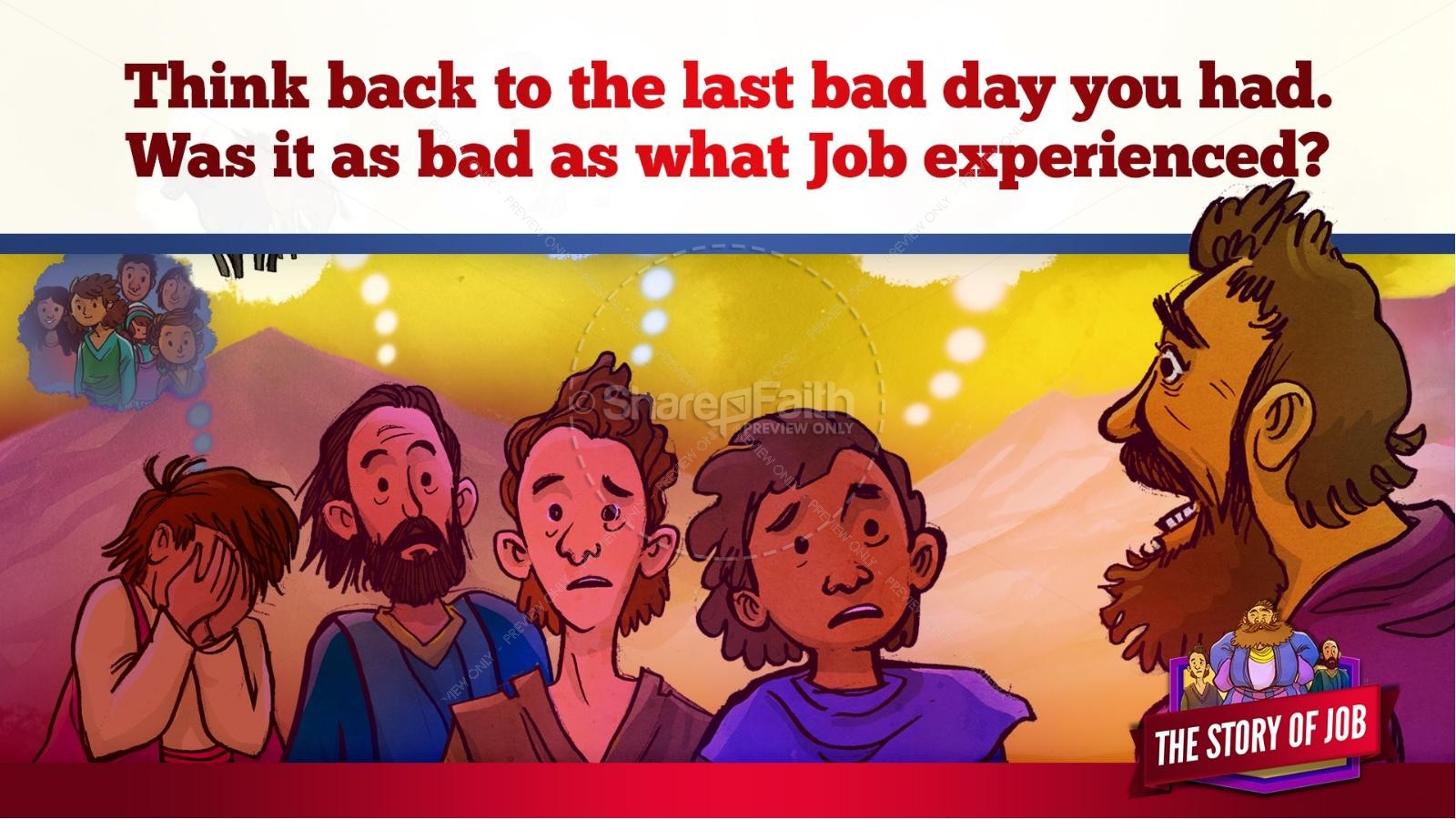 The Story of Job Kids Bible Lesson | slide 22