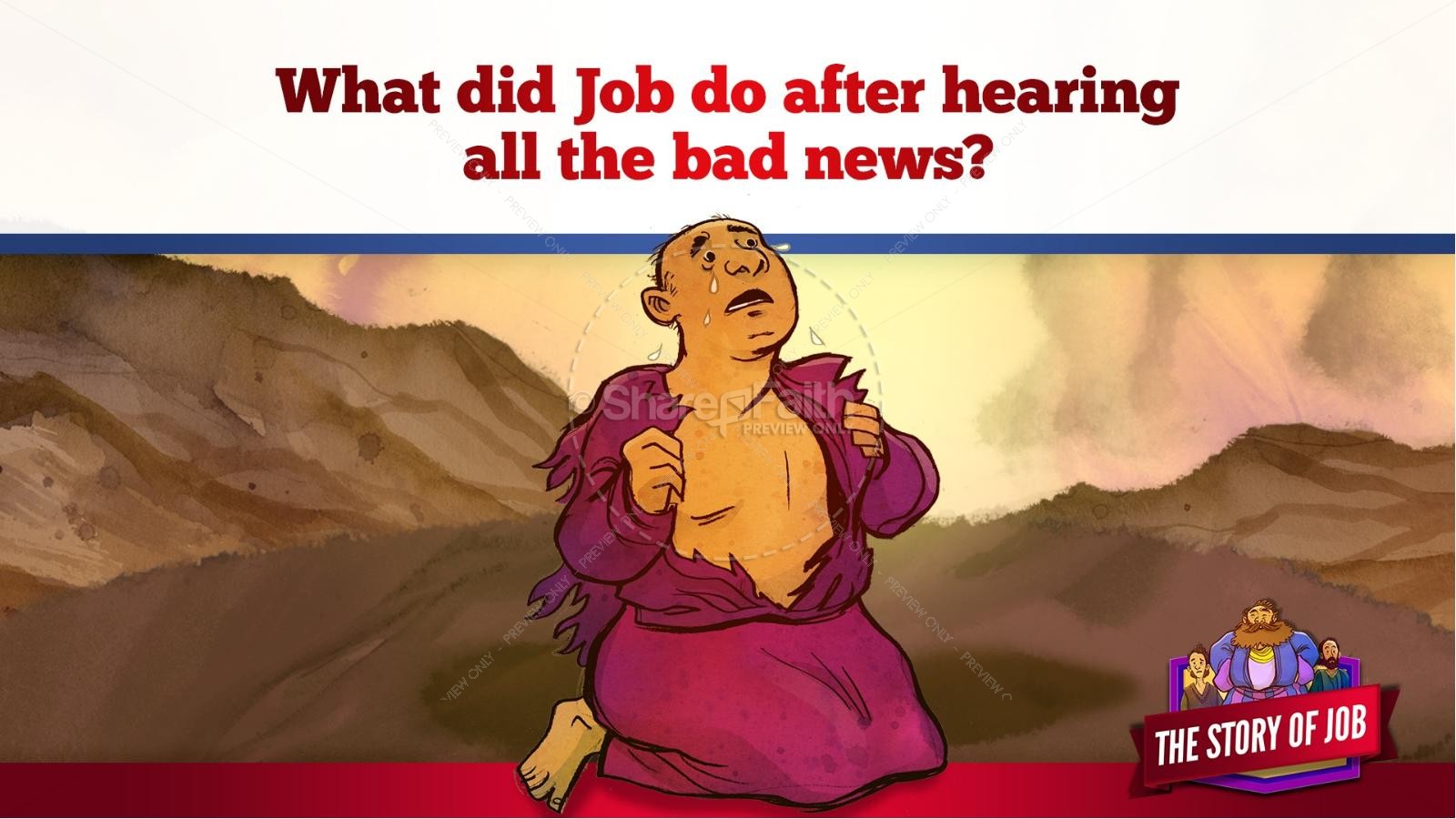 The Story of Job Kids Bible Lesson | slide 24