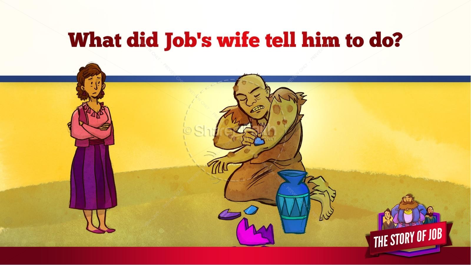 The Story of Job Kids Bible Lesson | slide 28