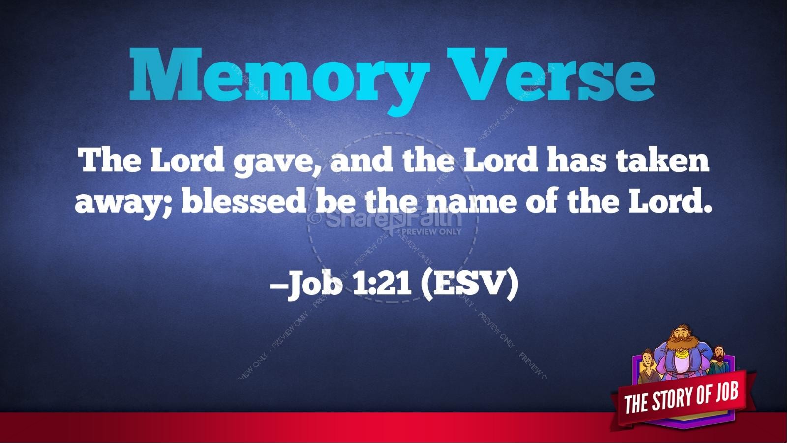 The Story of Job Kids Bible Lesson | slide 44