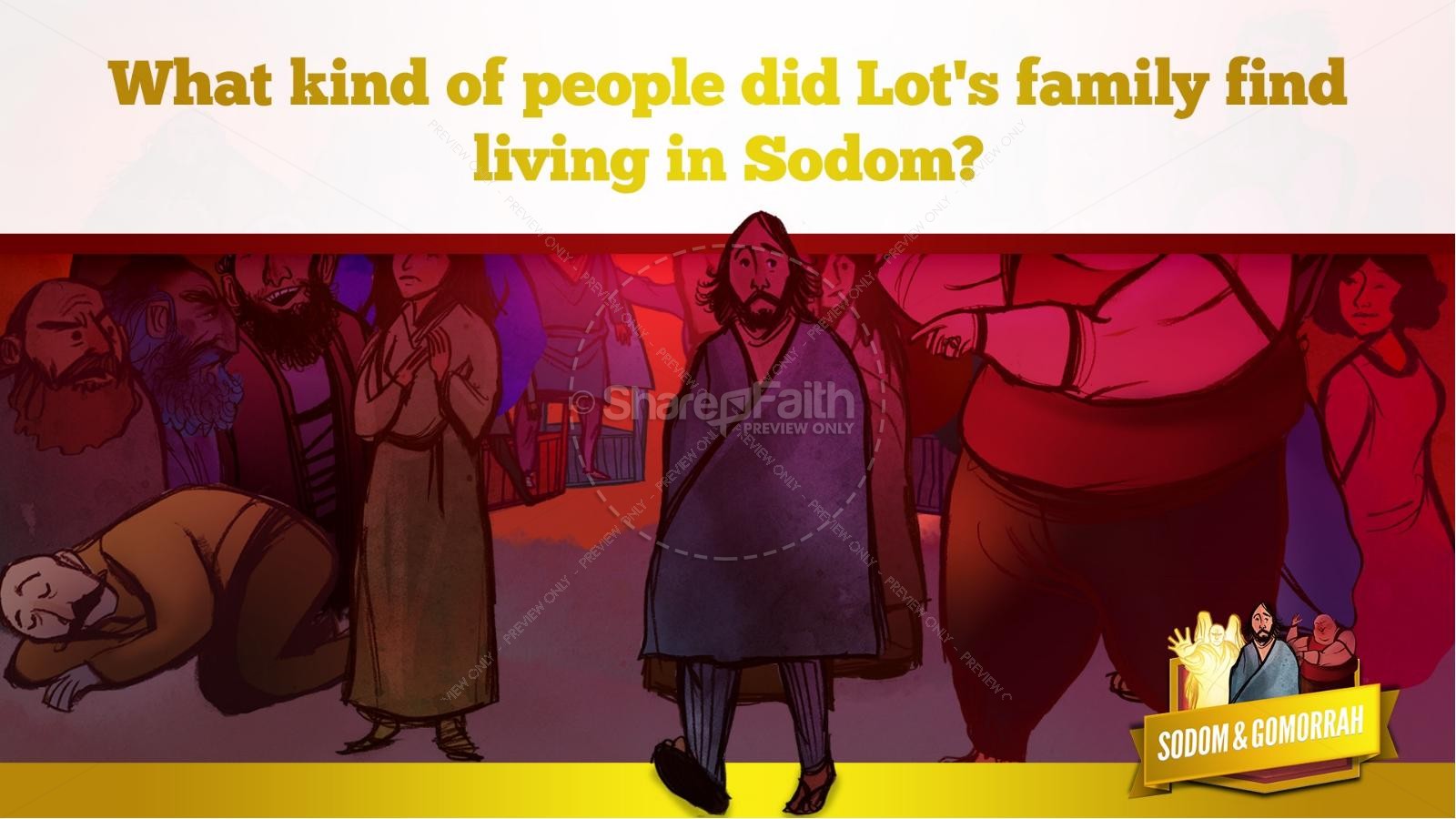 Sodom and Gomorrah Kids Bible Story | slide 24