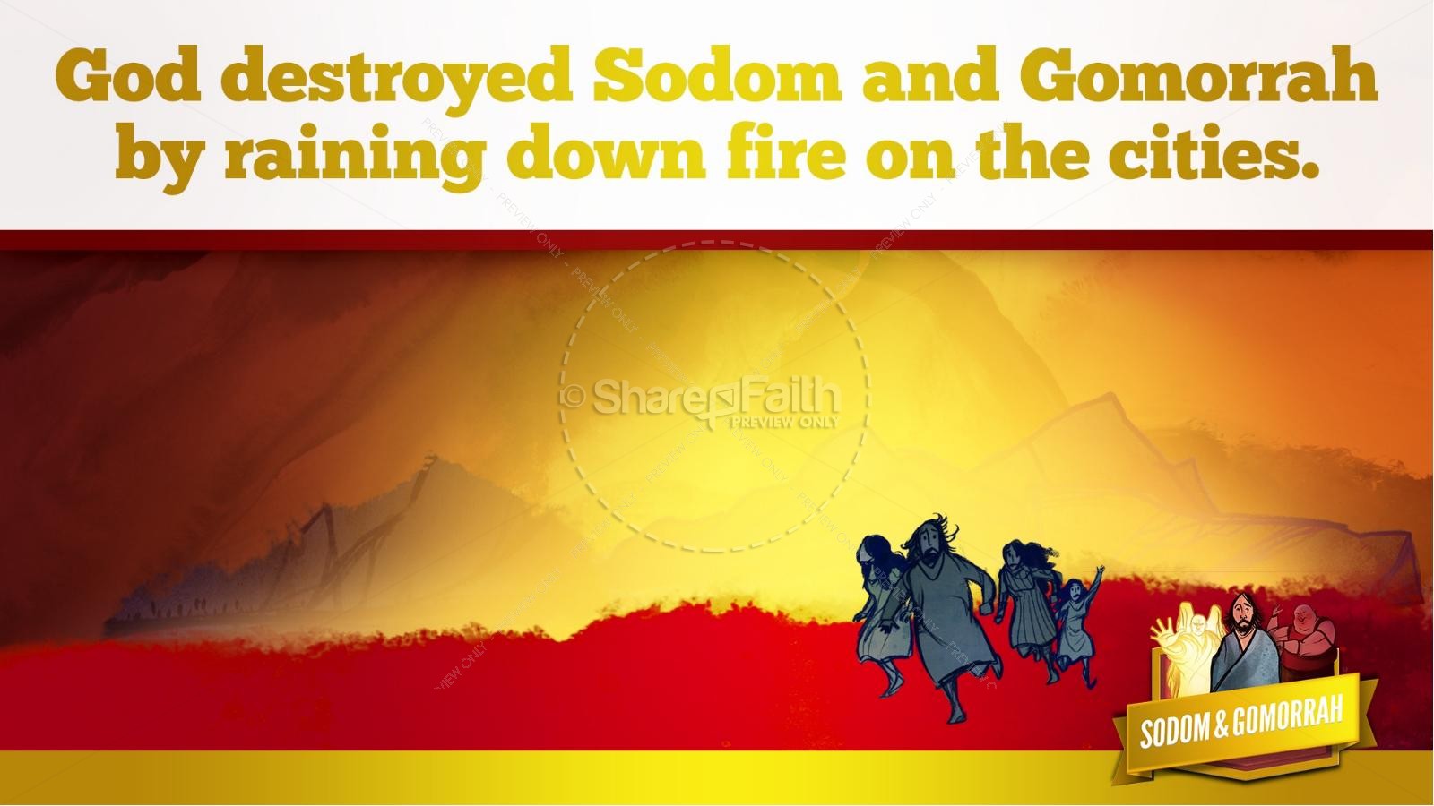 Sodom and Gomorrah Kids Bible Story | slide 37