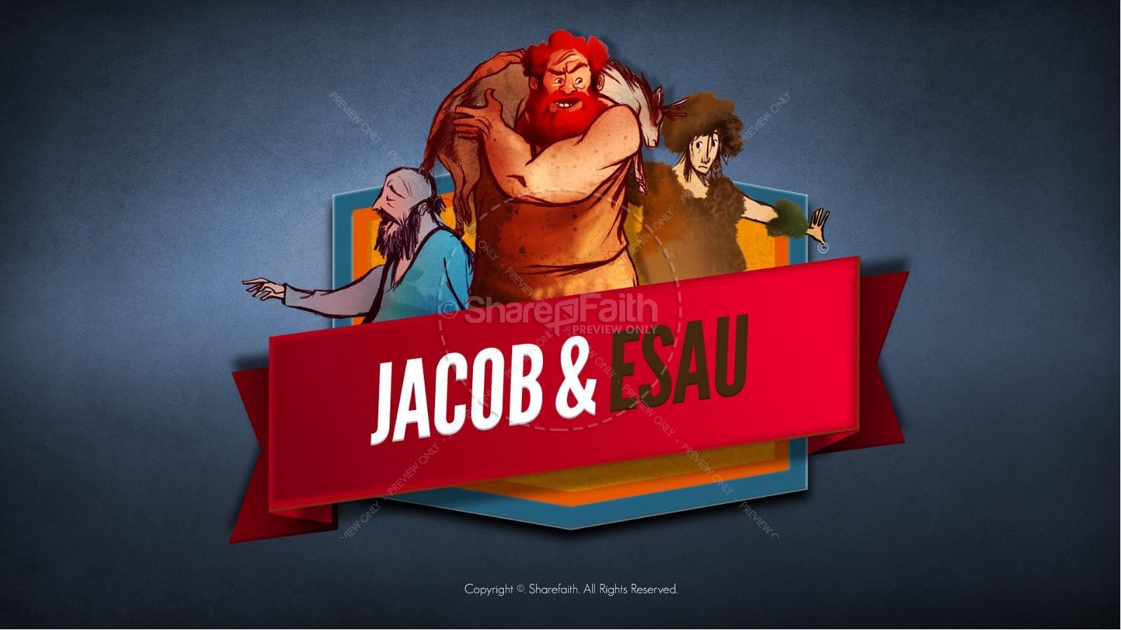 Story of Jacob and Esau Kids Bible Lesson | slide 1