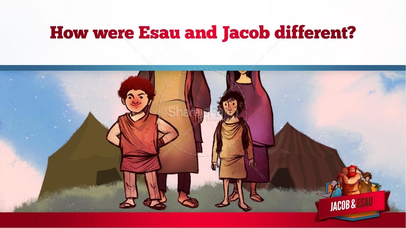 Story of Jacob and Esau Kids Bible Lesson