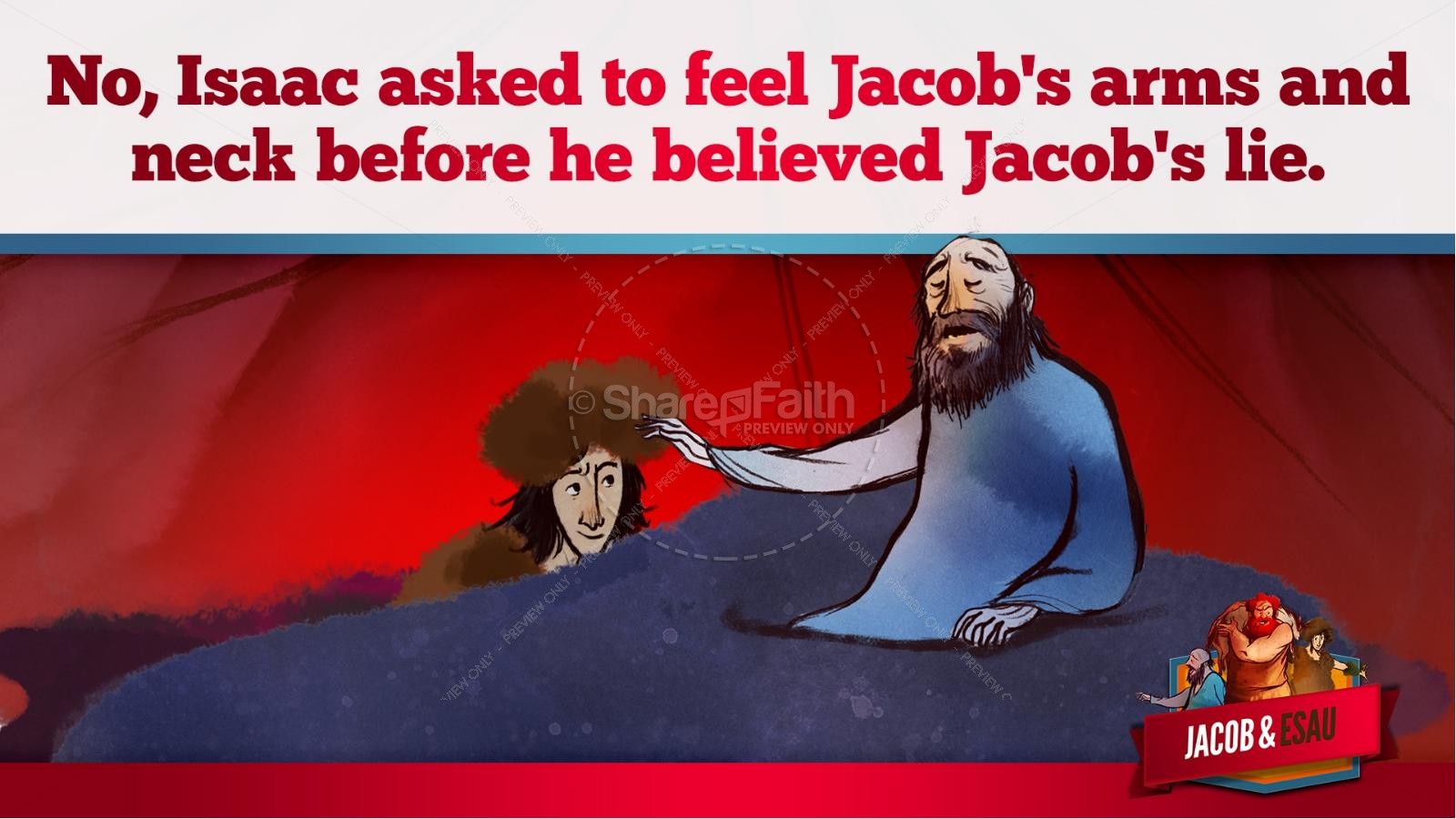 Story of Jacob and Esau Kids Bible Lesson | slide 30