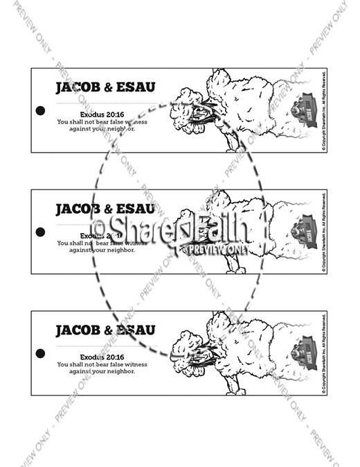 Story of Jacob and Esau Bible Bookmarks Thumbnail Showcase