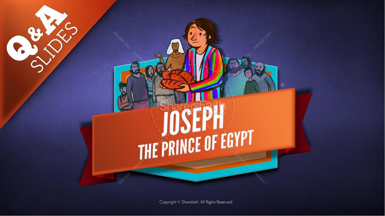 The Story Joseph the Prince of Egypt Kids Bible Lesson | slide 14