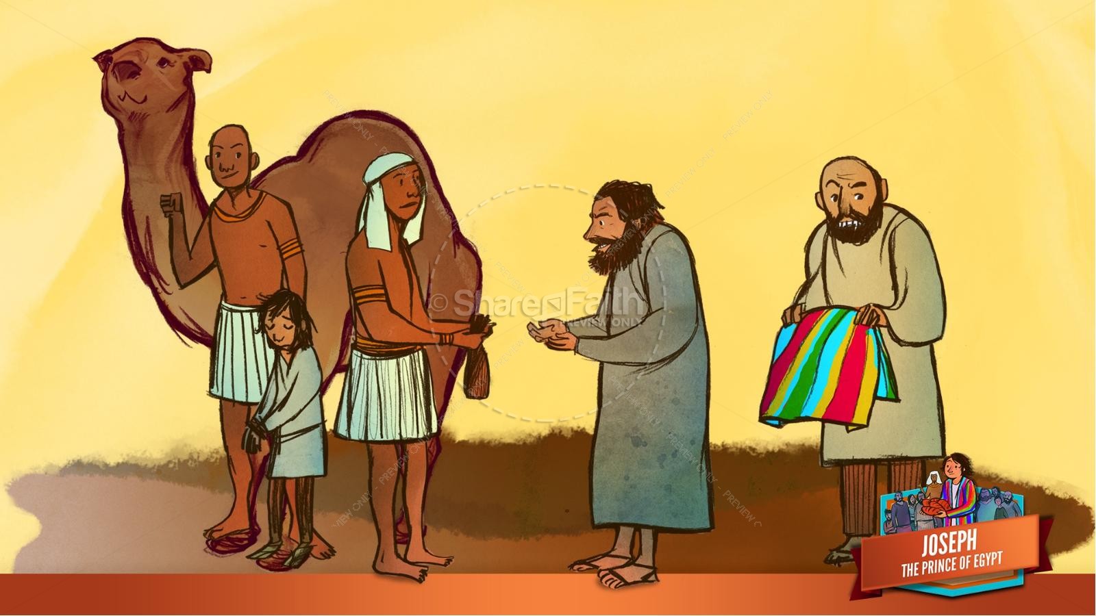 The Story Joseph the Prince of Egypt Kids Bible Lesson | slide 23