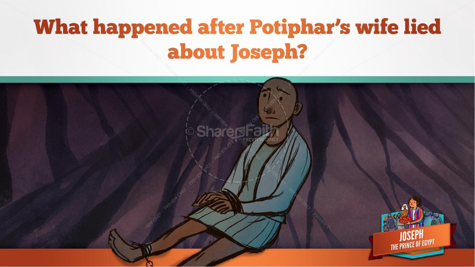 The Story Joseph the Prince of Egypt Kids Bible Lesson | slide 32