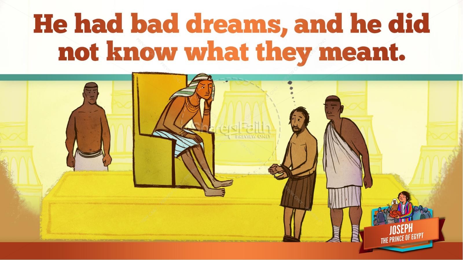 The Story Joseph the Prince of Egypt Kids Bible Lesson | slide 37