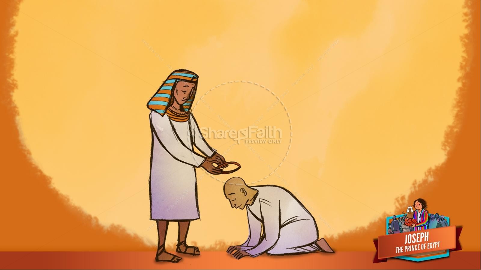 The Story Joseph the Prince of Egypt Kids Bible Lesson | slide 39