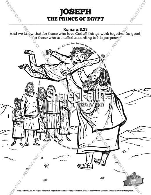 Josephs Brothers Go To Egypt Coloring Pages