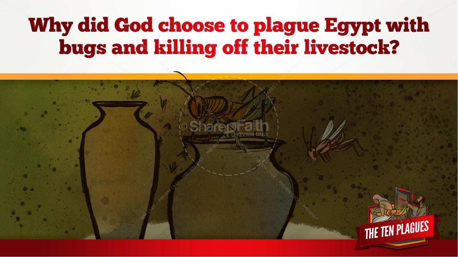 The Ten Plagues Kids Bible Story | slide 78