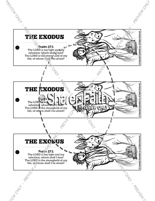 The Exodus Story Bible Bookmarks Thumbnail Showcase