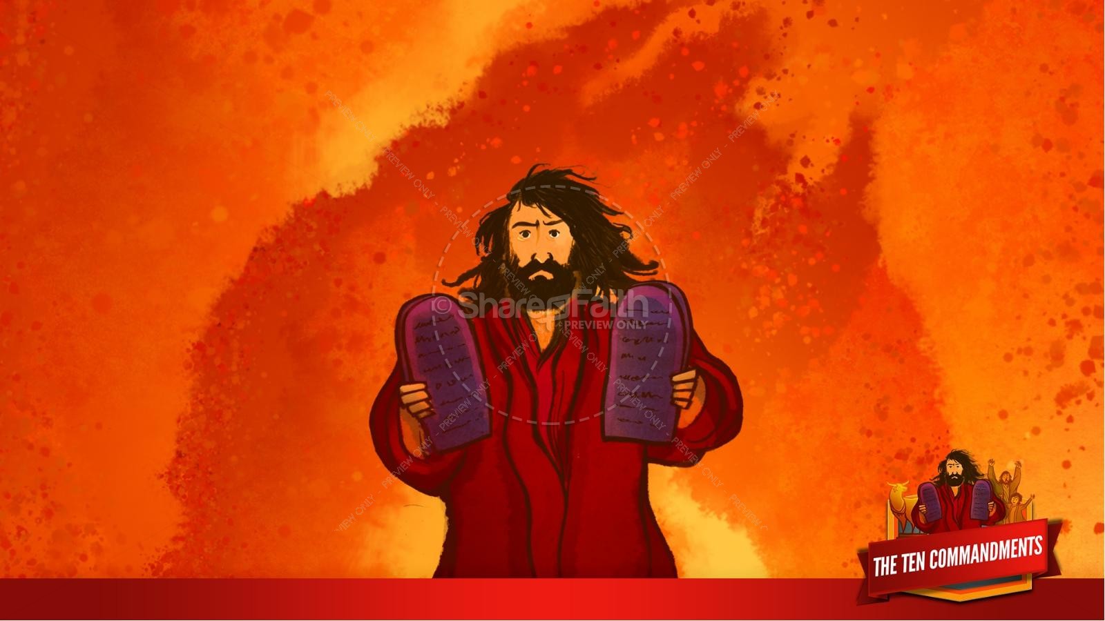 The Ten Commandments Kids Bible Stories | slide 17